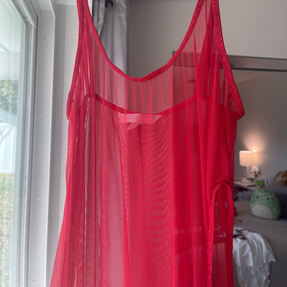Victoria Secret red lace lingerie